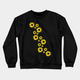 blooming sunflowers, sunflower, flowers, floral Crewneck Sweatshirt